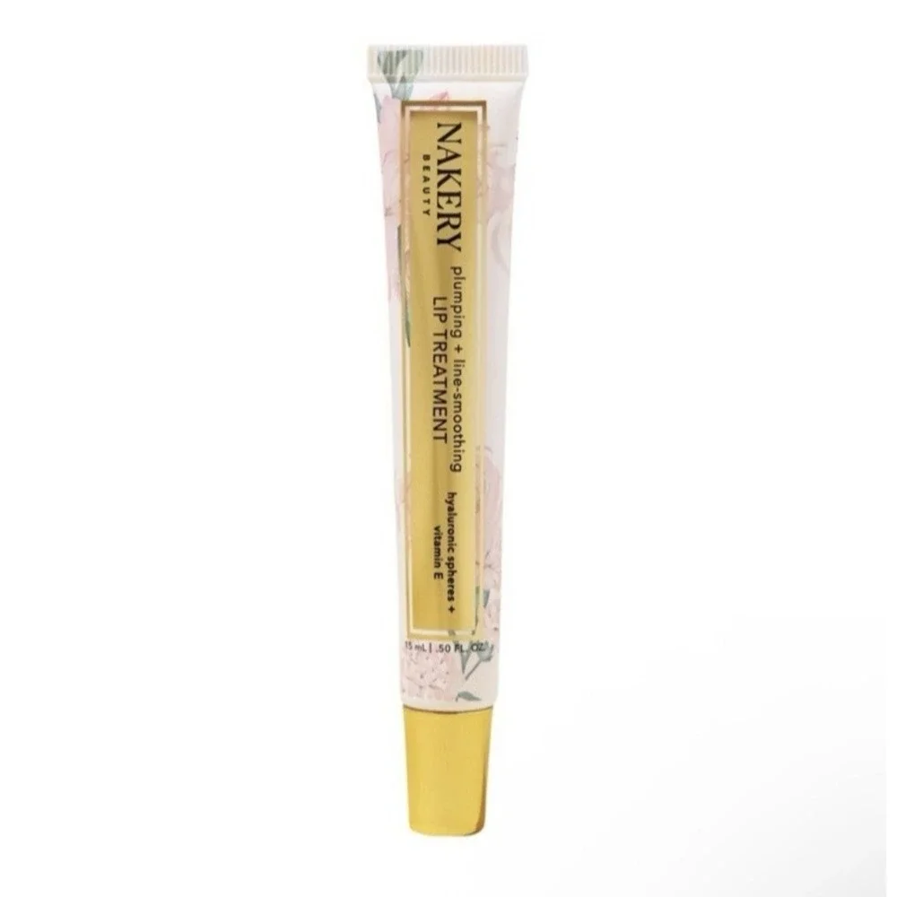 Nakery Beauty Plumping Line-Smoothing‎ Lip Treatment Clear, 0.50 oz - NEW